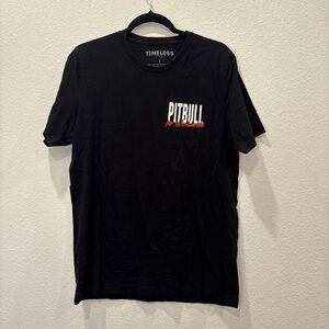 Pitbull Mr Worldwide Graphic T Shirt Black Timeless Miami Concert Tee Large